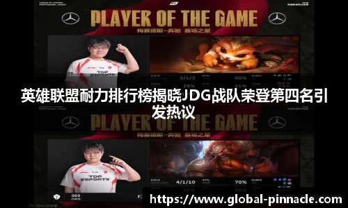 英雄联盟耐力排行榜揭晓JDG战队荣登第四名引发热议